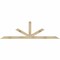 Ekena Millwork Saratoga Rough Sawn Timber Gable Bracket, Douglas Fir, 96"W x 28"H x 4"D x 4"F, 7/12 Pitch GBW096X28X0404SAR00RDF - alternate 1